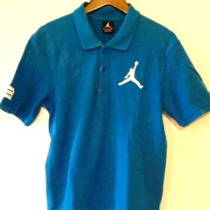 Nike AIR JORDAN Jumpman Polo Shirt Mens S small Short Sleeve Embroidered 23